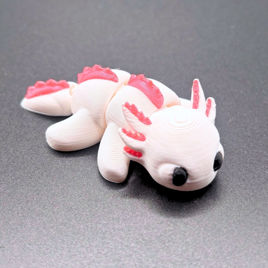 Articulated Axolotl | 6–7" Flexible Animal Fidget Toy & Collectible