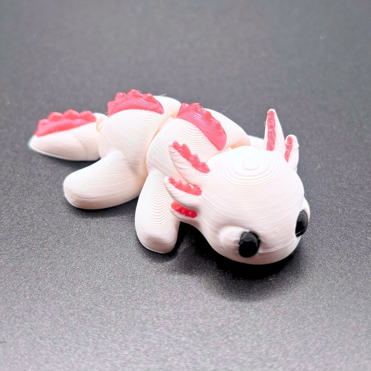Articulated Axolotl | 6–7" Flexible Animal Fidget Toy & Collectible