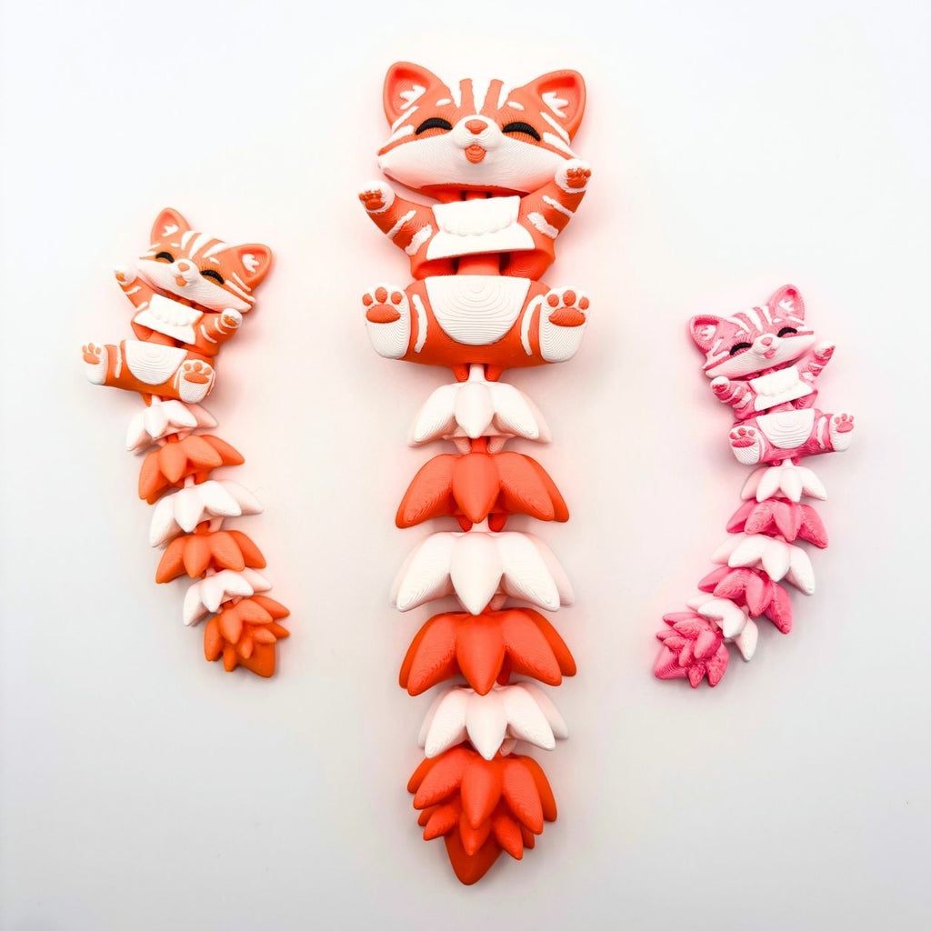 Articulated Kitty | 6-7" Flexible Cat Fidget Toy & Collectible