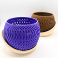 Modern “Mirage” Lattice Orchid Planter with Drainage Tray