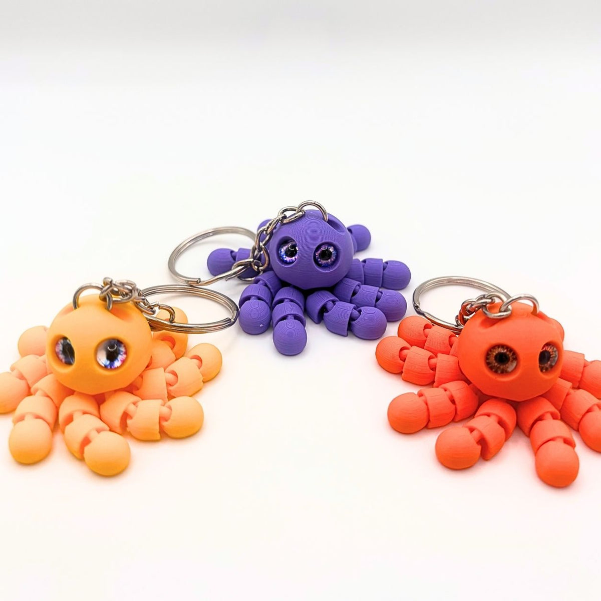 Mini Articulated Octopus Keychain | 1.5" Fidget & Backpack Charm