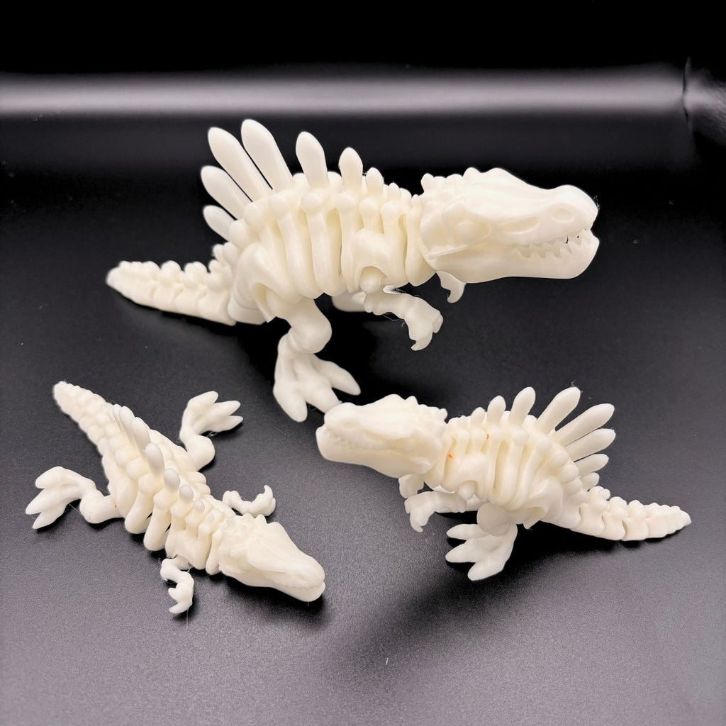 Articulated Spinosaurus Skeleton | 8" Dinosaur Fidget & Collectible