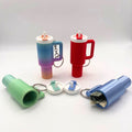 Mini Tumbler Storage Keychain | 3.5" Lip Balm & Cash Holder