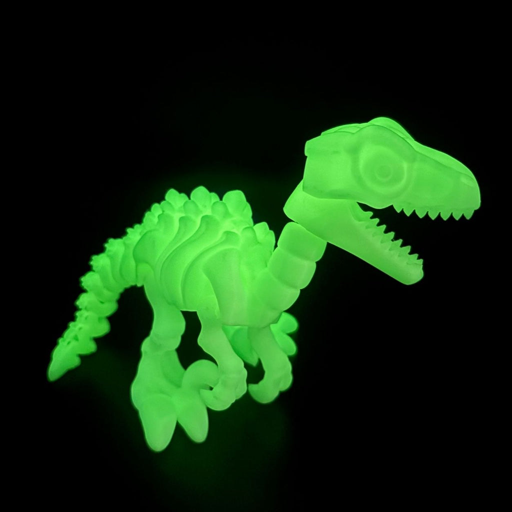Articulated Velociraptor Skeleton | 8" Dinosaur Fidget & Collectible